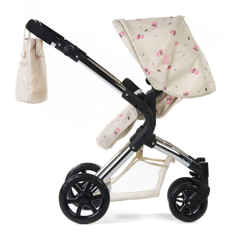 Roma Prams Mima Dolls Pram Roma Darcie Single Dolls Pram Cream