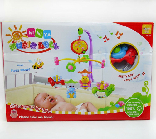 New Baby Musical Crib Bed Cot Dreams Nusery Lullaby Toys UK N6124