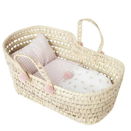 Antonio Juan Dolls Palm Moses Basket - Floral 33cm 92319 - Roma Prams