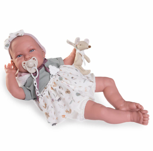 Antonio Juan Doll - Reborn Daniela with Plush Toy 52cm 81393 - Roma Prams