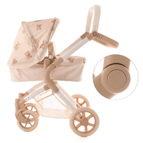SHOW MODEL - Roma Teddy Single Dolls Pram - Roma Prams