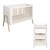 Troll Torsten Cot and Lukas Changing Table - White