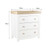 Luna 2 Piece Nursery Furniture Set (Cot Bed & Dresser) - White & Oak