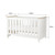 Luna 2 Piece Nursery Furniture Set (Cot Bed & Dresser) - White & Oak