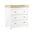 Luna 2 Piece Nursery Furniture Set (Cot Bed & Dresser) - White & Oak