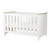 Luna 2 Piece Nursery Furniture Set (Cot Bed & Dresser) - White & Oak