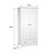 Luna 3 Piece Nursery Furniture Set (Cot Bed, Dresser & Wardrobe) - White & Oak