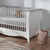 Clara Cot Bed - White & Ash