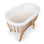 Childhome Rattan Cradle with Cover and Mattress