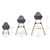 Evolu 2 High Chair - Natural / Anthracite