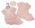 Baby Girls Romper with Lace, Bow and Hat - Strawberry