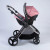 Push Me Pace 3 in 1 Travel System with Infant Carrier - Blush