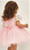 Girls Lovely pink party dress with bow