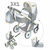 80547 Convertible 3x1 Pram