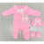 Baby Girls Diamante Pearl Butterfly All in One Baby Grow with Hat & Mittens