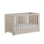 Babymore Luno Cot Bed – Oak With Mattres