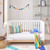 Babymore Mona Cot Bed – White with mattress