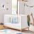 Babymore Mona Cot Bed – White with mattress