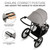 KINDERKRAFT Pushchair for active lifestyle HELSI - Gray