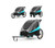 Kinderkraft 3-in-1 Bike Trailer for Kids NAVA - Blue