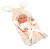 Arias 30cm Elegance Beige Bunny Blanket and Dummy 60761 - Roma Prams