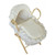 Dolls Broderie Anglais Moses Basket, White