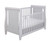 Babymore Stella Sleigh Drop Side Cot Bed – White