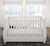 Babymore Stella Sleigh Drop Side Cot Bed – White