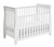 Babymore Eva Brown Drop Side Cot Bed With Mattress