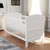 Babymore Aston Drop Side Cot Bed – White