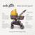 Ark Pushchair / Mustard