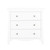 Clara 3 Piece Nursery Furniture Set (Cot Bed, Dresser & Wardrobe) - White