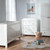 Aylesbury 2 Piece Nursery Furniture Set (Cot Bed & Dresser) - White & Ash