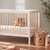 Troll Lukas 2 Piece Set - Cot and Changing Table with Drawer - White