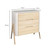 Troll Torsten 2pc Set - Cot Bed and Dresser - White/Natural Wax