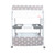 Grey Stars baby bath and changing unit