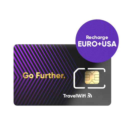 Recharge Euro+USA SIM Card