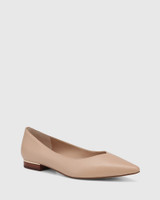 Monica New Flesh Leather Flat 