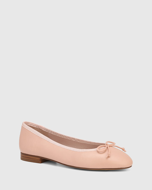 Agnes Buff Leather Ballet Flat