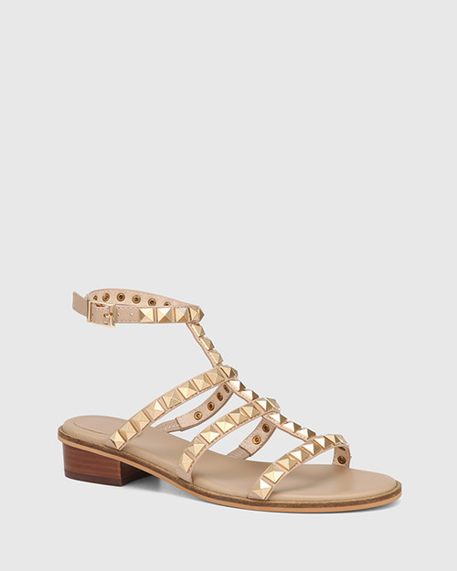 Trudy New Flesh Leather Flat Sandal