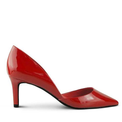 Delroy Red Patent Pointed Toe Kitten Heel & Wittner & Wittner Shoes