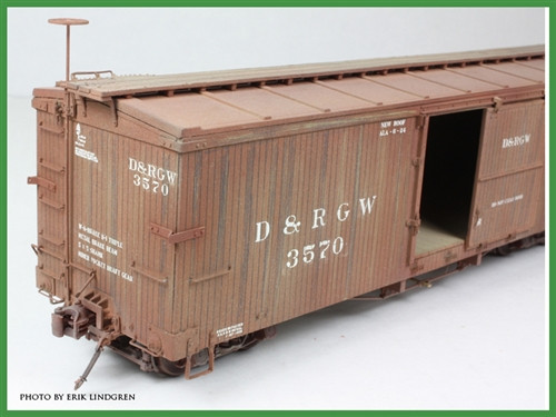 On3 D&RGW 3000 Series Box Car Kit - San Juan Car Company