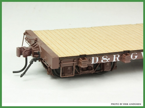 On3 D&RGW 6000 Series 30' Flat Car Kit - San Juan Car Company