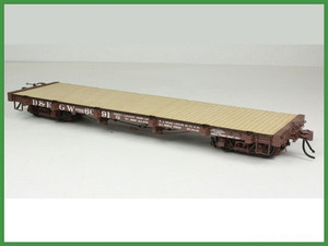On3 D&RGW 6500 Series 40' Flat Car Kit - San Juan Car Company