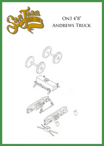 On3 D&RGW 4' 8" Andrews Truck Kit Black