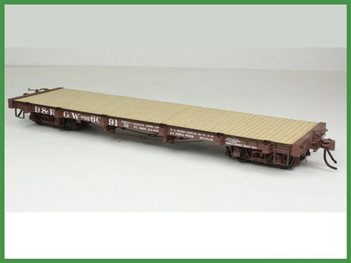 On3 D&RGW 6000 Series 30' Flat Car Kit - San Juan Car Company