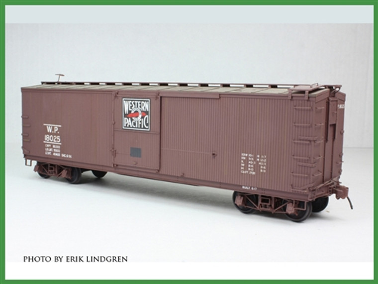 O Gauge Proto 48  Western Pacific Wood End Box Car Kit