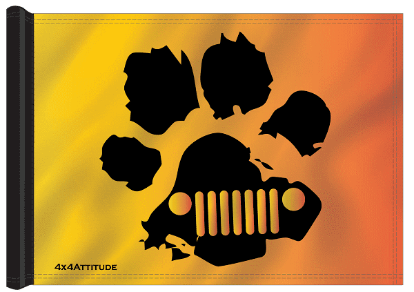 Jeep Paw Multi Color Jeep® Flags 4x4Attitude