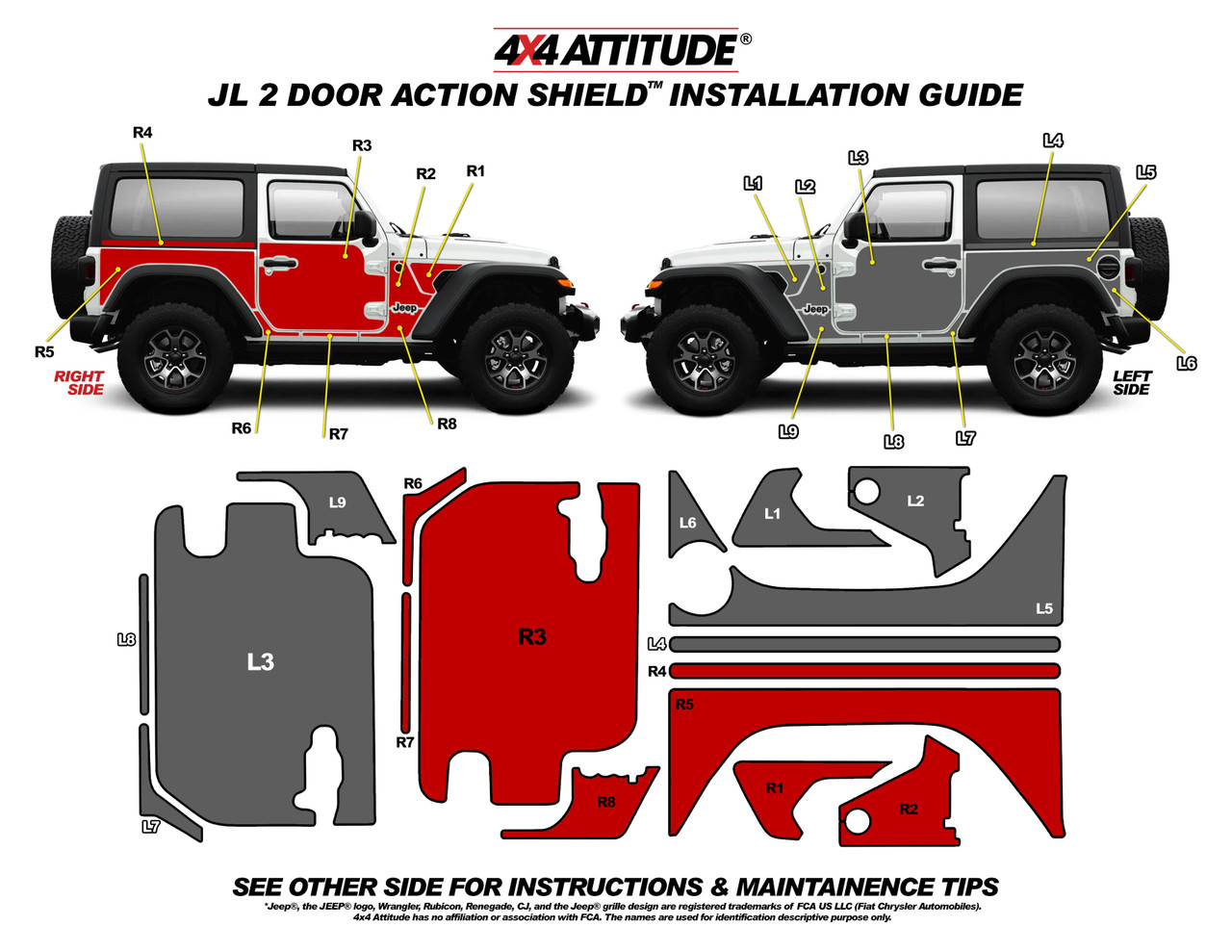 California Wave Action Shield™ Body Armor JL 2 Door 4x4Attitude