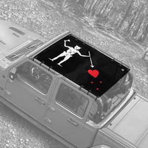 Black Beard JT Truck Jeep Full Sunshade Black Beard JT Truck Jeep Full Sunshade